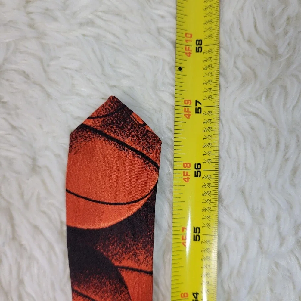 Vintage 90's Ralph Marlin Basketball Necktie Men's Silk Basketball‎ Coach Parent